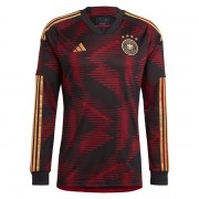 Camisetas De Futbol Selección Alemania Copa Mundial 2022 Segunda Equipación Manga Larga..